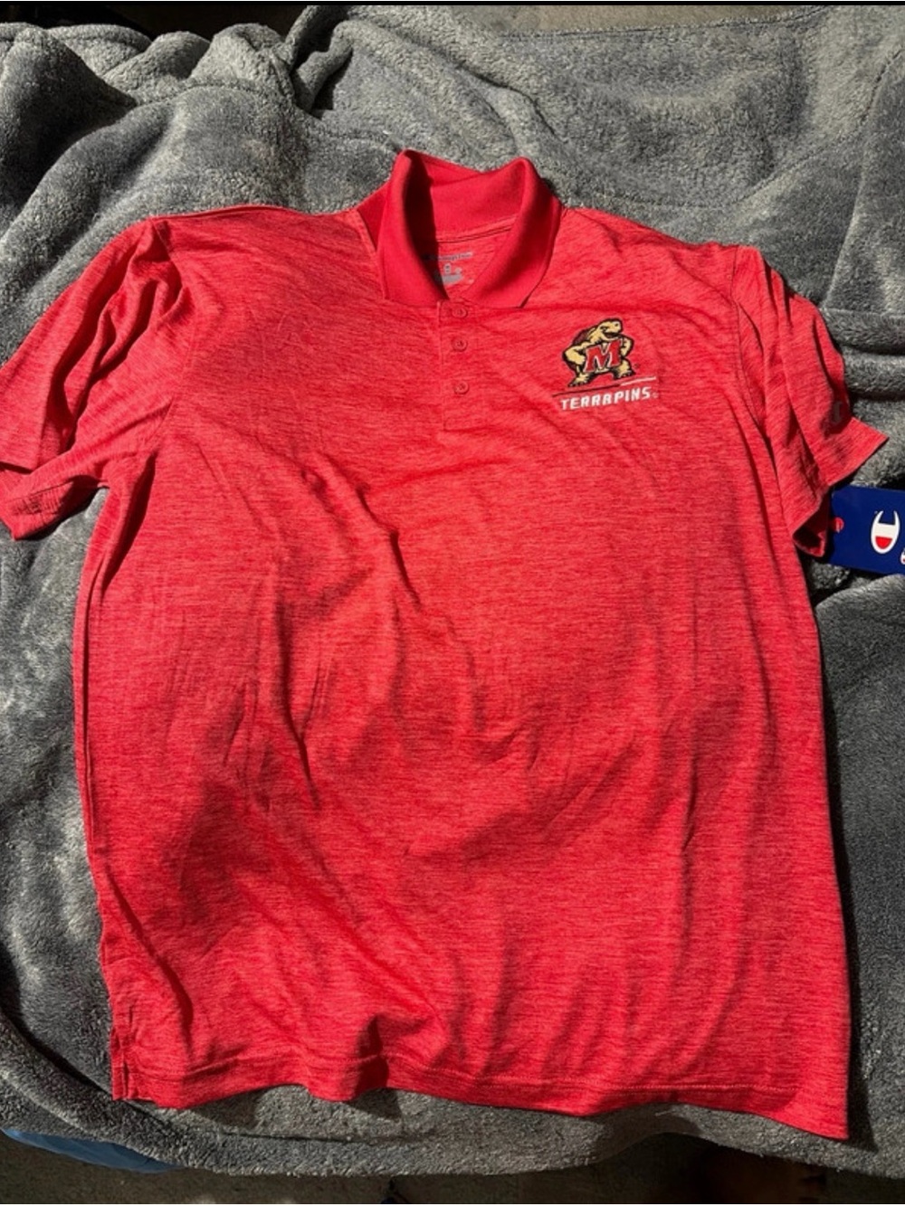 Maryland Terrapins Champion Red Polo Shirt